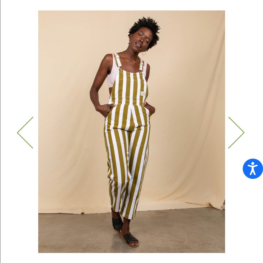 BIG BUD PRESS- Olive + White Overalls